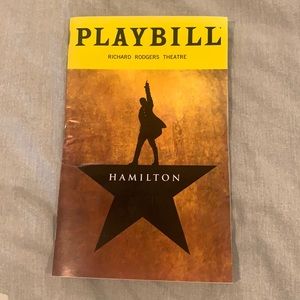 Hamilton Playbill – Richard Rodgers Theatre Featuring Mandy Gonzalez